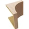 Ekena Millwork 11"W x 11"D x 11"H Wide Stockport Rough Cedar Woodgrain TimberThane Corbel, Primed Tan CORUR11X11X11STORCPR - alternate 4